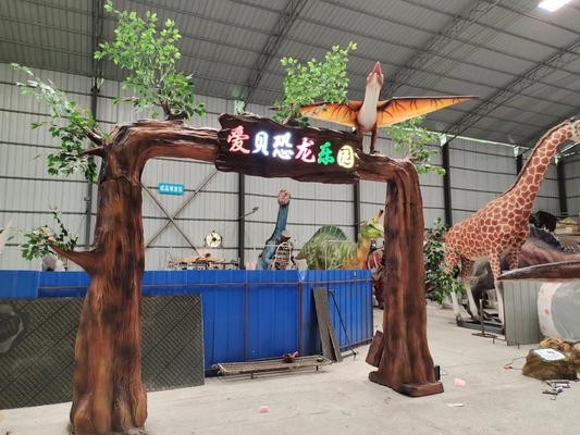 Park Giriş Kapısı Kapısı İçin Özelleştirilmiş En Gerçekçi Dinozor