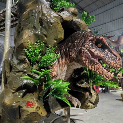 Yeniden şarj edilebilir ayarlanabilir gerçekçi animatronik dinozor esnek hareket