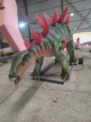 Yapay Stegosaurus özelleştirilmiş gerçekçi dinozor animatronik modeli uzaktan kumanda