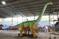 Weatherproof Realistic Dinosaur Model , Life Size Brachiosaurus Dinosaur Lawn Statue