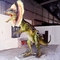 Tema Parkı Ekipmanları Gerçekçi Animatronik Dinozor Modeli Dilophosaurus Heykeli