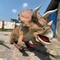 Jurassic World Dinozor Temalı Sergiler Gerçekçi Animatronik Dinozor Triceratops Modeli