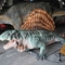 Tema Parkı için Sunproof Gerçekçi Animatronic Dinozor 4m Dimetrodon Heykeli