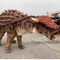 Doğal Renk Gerçekçi Dinozor Kostümü Manuel Kontrol Ankylosaurus Kostümü
