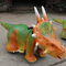 Tema Parkı için 2m Animatronic Dinozor Ride Uzaktan Kumanda
