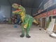Yetişkin dinozor kostümü satılıyor yürüyen dinozor film eşyaları yeşil T-Rex gösteriyor