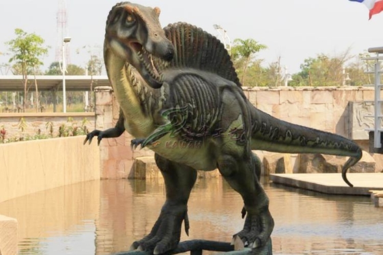 Güneş Geçirmez Yaşam Boyutu Dinozor Heykeli Spinosaurus Dinozor Çim Heykel