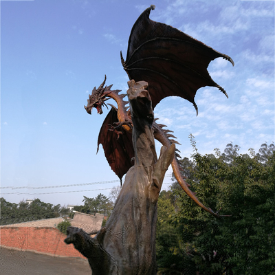 Adventure Park 3D Özel Western Dragon Fiberglas Dinozor Heykelleri