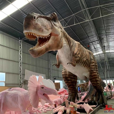 satın al 15 m Gerçekçi Animatronik Dinozor Gerçek Boyutlu Jurassic Park T Rex Dinozor online manufacture