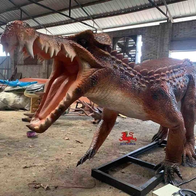 satın al Yaşam Boyu Gerçekçi Dinozor Modelleri Açık Timsah Heykeli Tema Parkı Ekipmanları online manufacture