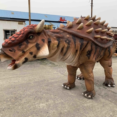satın al Doğal Renk Gerçekçi Dinozor Kostümü Manuel Kontrol Ankylosaurus Kostümü online manufacture