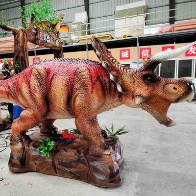 satın al Jurassic World Dinozor Gerçekçi Animatronik Dinozor Eğlence Parkı Tema Parkı Triceratops Modeli online manufacture