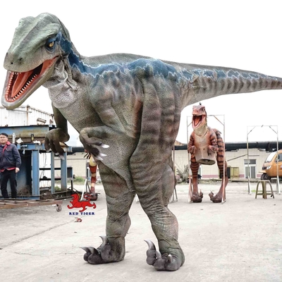 Animatronic Gerçekçi Dinozor Kostümü / Dış Mekan İçin Yetişkin Raptor Kostümü