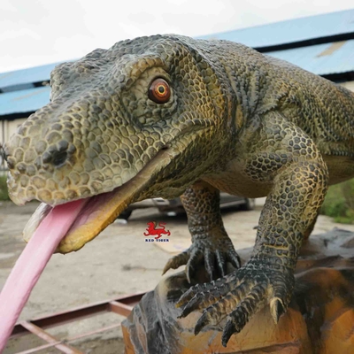 Snowproof 4m Gerçekçi Animatronik Hayvanlar Komodo Ejderi Modeli