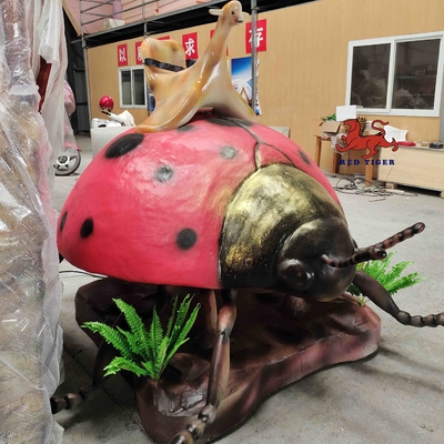 satın al Tema Parkı Gerçekçi Animatronik Uğur Böceği Modeli Doğal Renk online manufacture