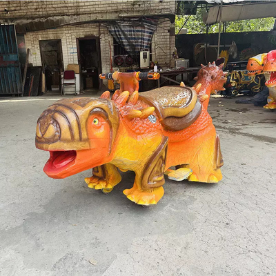 Hareket / Ses Özelleştirme ile Gerçekçi Animatronic Dinozor Sürüşü 1.8m
