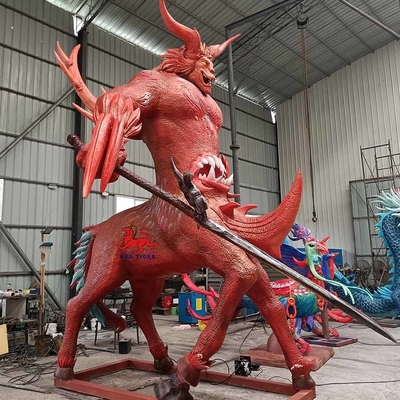 satın al Büyük Gerçekçi Animatronik Hayvanlar Antik Çin Efsanevi Yaratıklar Chi You online manufacture