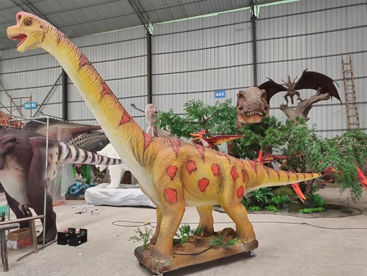 Açık Brachiosaurus Dinozor Animasyonlu Animatronik Tam Boy Model