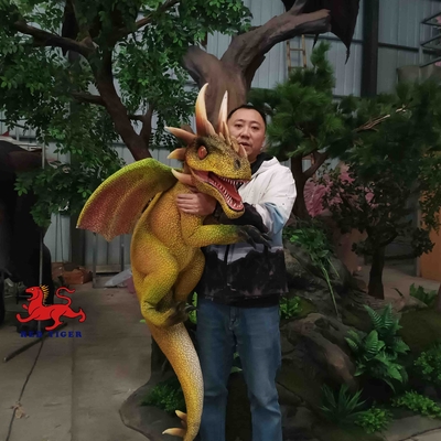 Yaşam Boyu Gerçekçi Dinozor El Kuklası İnteraktif Bebek Fly Dragon