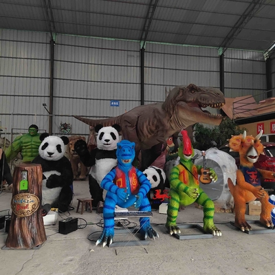 Dinamik Gerçekçi Animatronik Dinozor Karikatür modeli