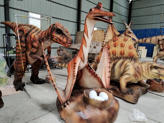 satın al Selfie Point Quetzalcoatlus Yumurtalarla Gerçekçi Animatronik Dinozor Kızılötesi Sensör Başlangıç online manufacture