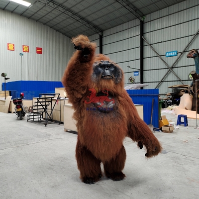 satın al Yetişkin Gorilla Kostümü Tematik Park için Gerçekçi Orangutan Kostümü online manufacture