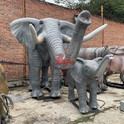 Tema Parkı Gerçekçi Animatronik Hayvanlar Hayat Boyutu Fil Özel