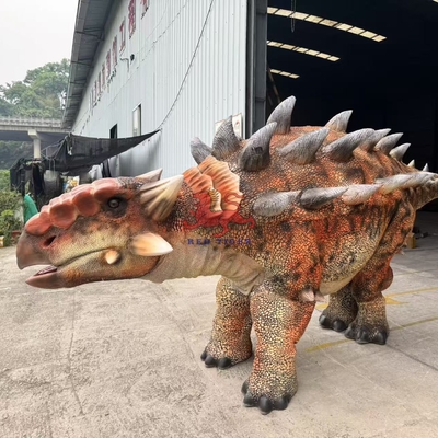 satın al Özel Performans Gerçekçi Animatronik Ankylosaurus Dinozor Çift Kostümü online manufacture