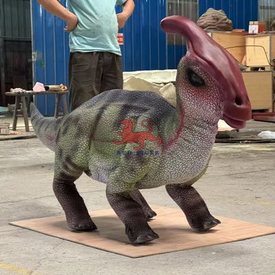 Yeni Gerçekçi Animatronik Uzaktan Kumandalı Yürüyen Robot Dinozor Parasaurolophus Robot Köpek