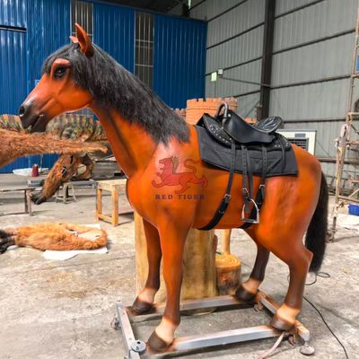 satın al Kids Playground Animatronic Horse Ride For Theme Park Attractions online manufacture