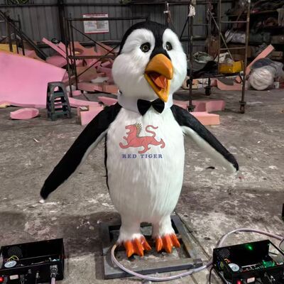 Amusement Park Animatronic Christmas Singing Cartoon Penguin for Sale