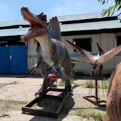 Good price Sergiler Gerçekçi Animatronic Dinozor 6m Spinosaurus Modeli çevrimiçi
