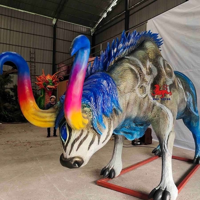 Kızılötesi Sensör Tema Parkı Animatronics Efsanevi Çin Yaratıkları - Fei