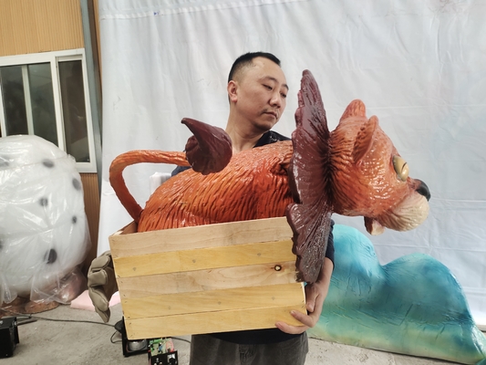 İyi bir fiyat. Özel Uzunluk Gerçekçi Dinozor Cosplay Parti Prop Özel Renklerde Silikon Ejderha El Kuklası çevrimiçi