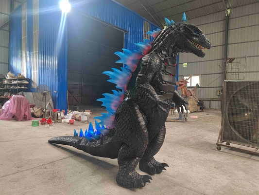Macera Parkı Karnaval Geçit Çekici Animatronik Gerçekçi Godzilla Kostümü