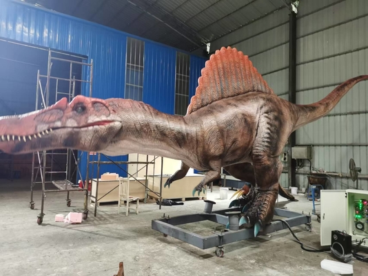 Gerçekçi animatronik dinozor Spinosaurus Servo motorlar Büyük hareket yelpazesi