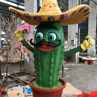 Good price Kızılötesi Sensör Tema Parkı Karikatür Animatronik Bitki Kaktüs çevrimiçi