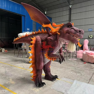 Tema Parkı Sergiler Gerçekçi Animatronik Ejder Kostümü 12 Aylık Garanti