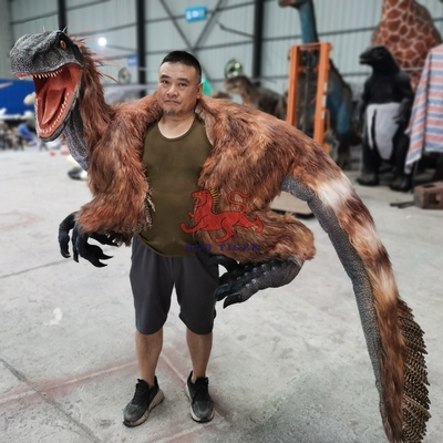 Oyun alanları Dinozor Omuz Kuklesi Çocuklar Yaş Deinonychus Kuklesi