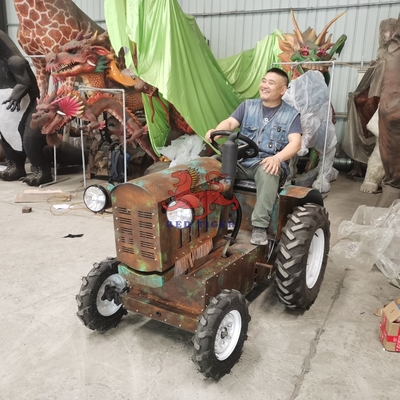 İyi bir fiyat. Yeni Animatronik Sürülebilir Traktör Tema Parkı Eğlence Parkı çevrimiçi