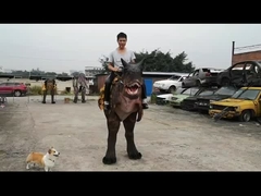 El yapımı Simülasyon Animatronik Dinozor Kostümü Kostüm Partisi