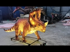 Gerçekçi Animatronik Dinozor Parlak fener dinozor Sinoceratops